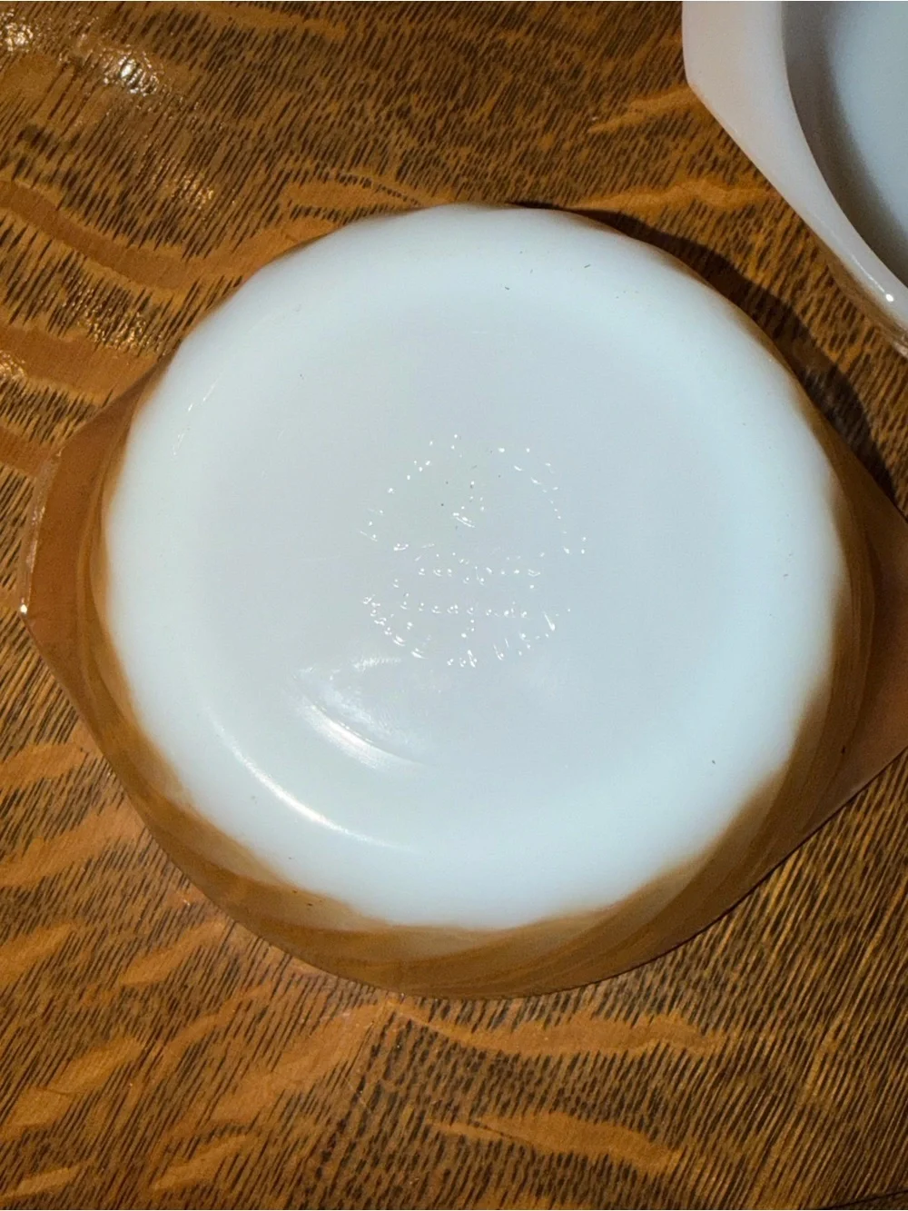 Vintage Anchor Hocking Fire-King Peach Lustre Swirl Bowls Set of 3 MCM